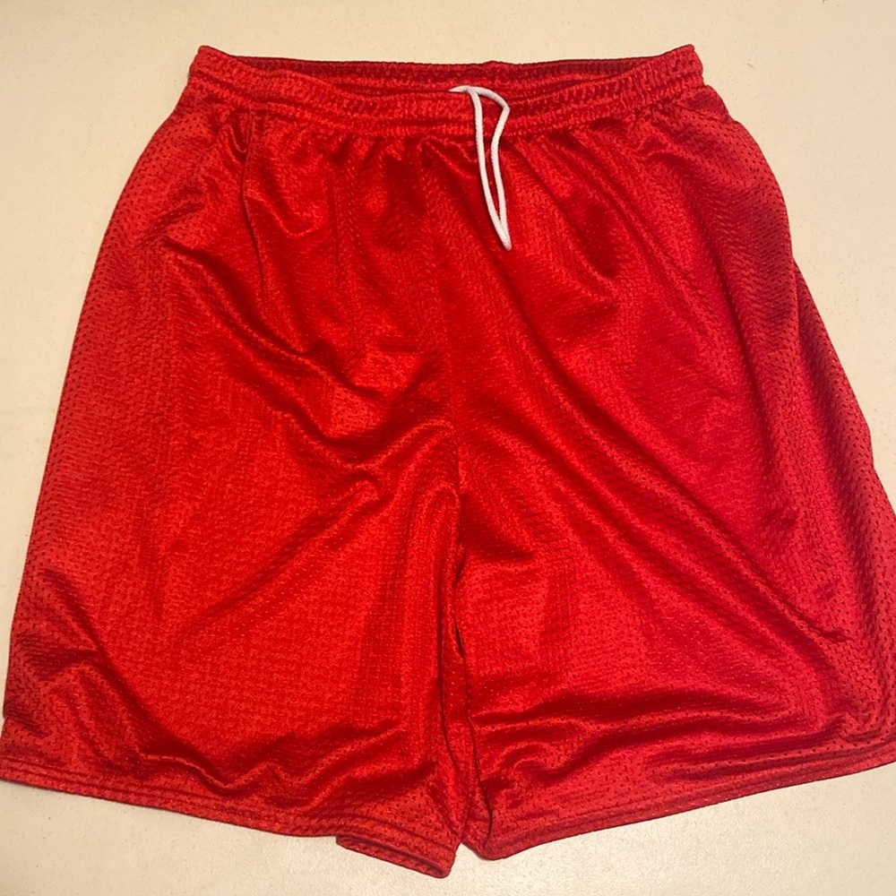 Red Athletic Men's Shorts